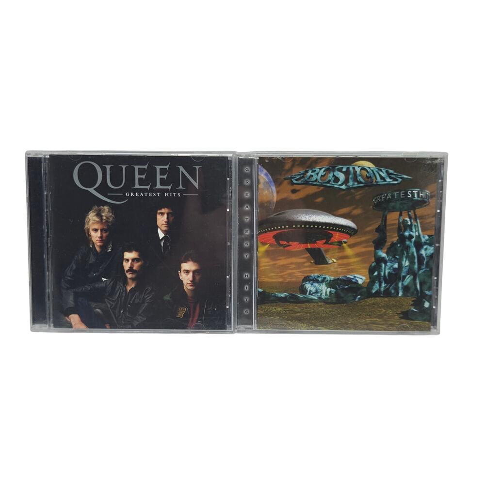 Queen Greatest Hits W/ Bonus Tracks & Boston Greatest Hits CD's Tested '04, '08